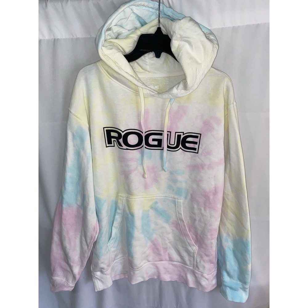 Rogue Fitness Tie Dye Hoodie Medium Pullover Gym‎ Hooded Sweatshirt